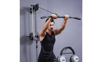 Lat Pulldown Bar Textured Lat Pulldown Attachment Heavy-Duty Straight Bar Cable Attachment for Home Gym