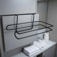 Paper Towel Holder with Two Hangers Lightweight Paper Towel Holder with Hooks Anti-Scratch for Washroom