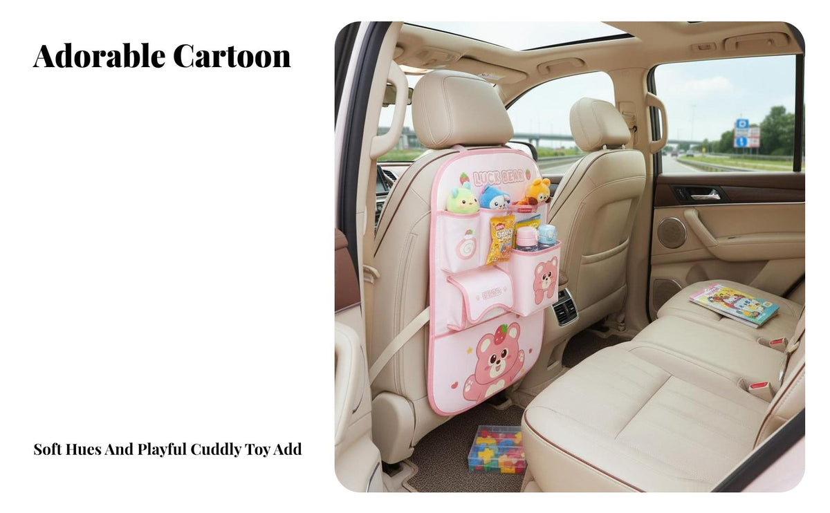 Multi-Functional Use Car Seat Middle Organizer Large Capacity Vehicle Storage Easy Installation Hanging Bag Adjustable Strap for journeyers, everyday journeyers, rearseat, Between Front Seats, Family journey, long-distance commutes