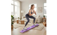 Foldable Sliding Exerciser Slim Leg Exerciser with Handlebar Compact Exercise Machine Smooth for Adults, Home Gym, Apartment