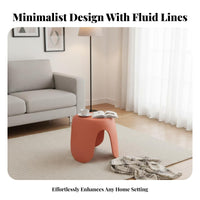 CumulusShaped Stool Modern Design Household Furniture Rounded Edges for Bathroom