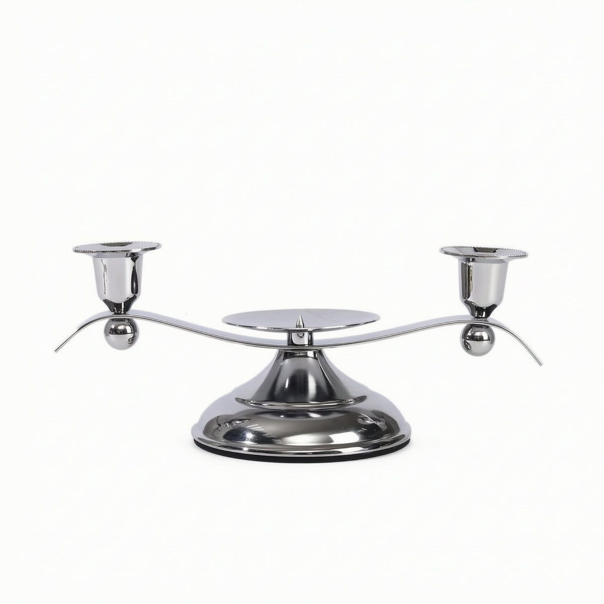 Elegant Multi-Arm Candle Holder Smooth Surface Candle Holder with Weighted Base Sturdy Table Candelabra Modern for Living Room