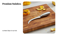 Curved Fruit Curved Fruit Skinner Versatile Stainless Steel Jackfruit for Home Cooks, Chefs, Meal Prep, Restaurant