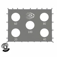Football  Scoring Target Cloth Portable Soccer Goal Target Sheet Athletic Gear for Backyard, Beach