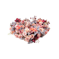 Hollow Style Escort Car Hood Decoration Layered Heart-Shaped Flower Arrangement