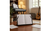 Keyboard Sheet Music Stand Black Sheet Music Stand with Clips Lightweight Slim for Students, Classroom
