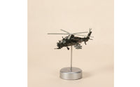 WZ-10 Model Display Attack Helicopter Model with Stand Gift Die-Cast Helicopter for Collectors