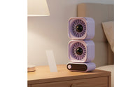 Powerful Airflow Portable Digital Display Fan Compact Design Mini Cooling Fan Multi-Speed Control Portable Air Circulator Adjustable Tilt for Students, Office Workers, Dorm Room, Bedroom