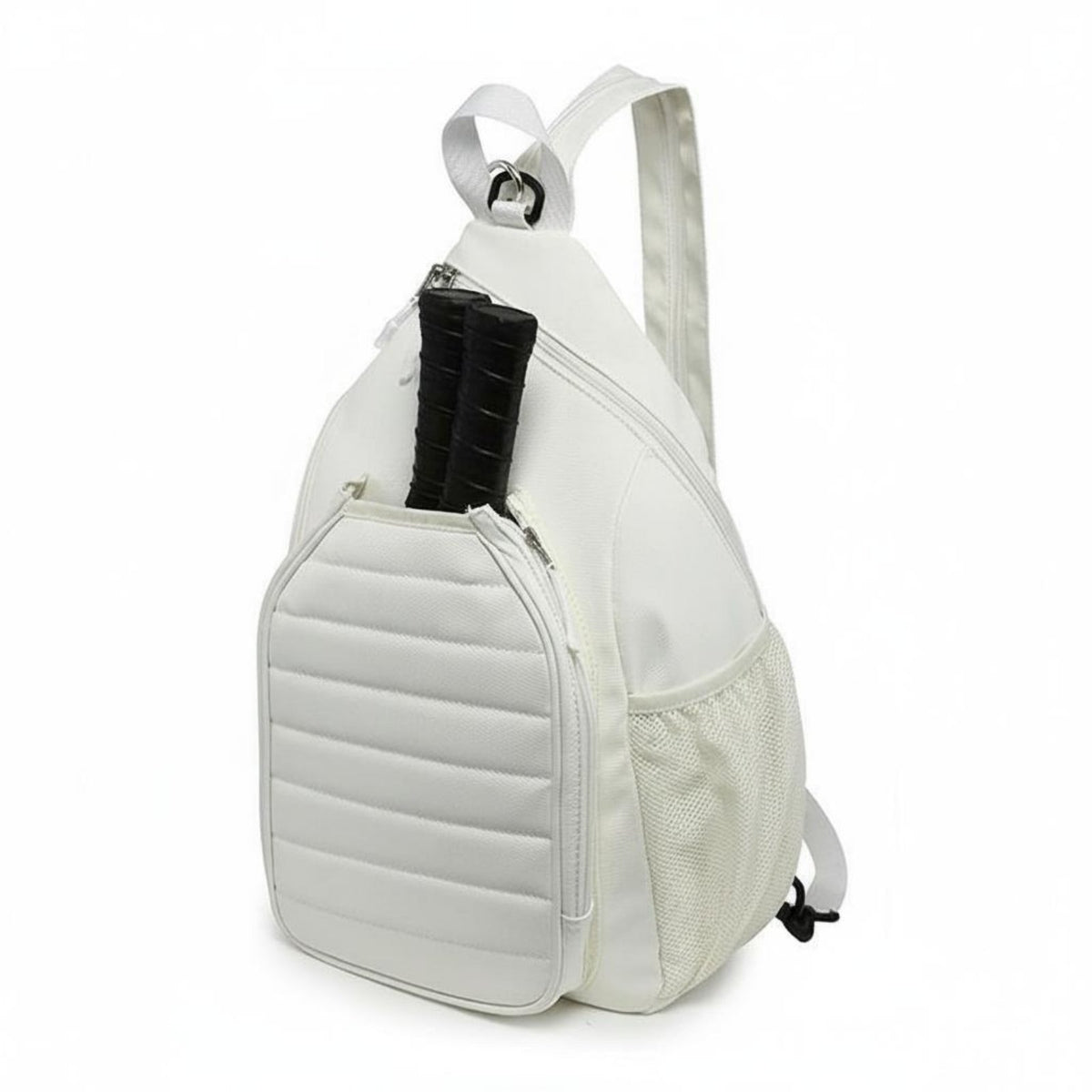 Backpack with Zippered Pocket Practical Backpack with Mesh Side Pockets Padded Athletic Bag for Athletes, Commuters, Gym, Travel