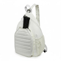Backpack with Zippered Pocket Practical Backpack with Mesh Side Pockets Padded Athletic Bag for Athletes, Commuters, Gym, Travel