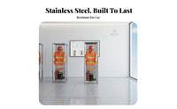 Firefighter Gear Rack Stainless Steel Construction Turnout Gear Rack Double-Sided Fire Station Locker for Emergency Responders, Garage, Entryway, Home