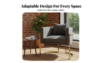 5-Piece Dining Set Nordic Aesthetic circular table with 4 Shell Chairs Gilded Legs Sturdy Build for Homeowners, Families, Cafe