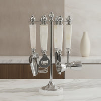 Bar Tool Organizer Sleek Cocktail Shaker Stand Organized Holder for Bartenders, Kitchen Counter
