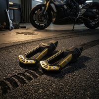 Rear Foot Pegs CNC Machined Motorcycle Footrests Aluminum Alloy Foot Pegs for Motorcyclists