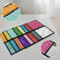 16 Pieces Textured Tactile Sensory Panels Multi-Texture Tactile Sensory Mats Fidgeting Easy to Clean for Toddlers, Kids, Autistic Children, Classroom, Playroom, Therapeutic Therapy Center