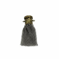 Handmade Vintage Metal Mesh Purse Collectible Vintage Gate Top Purse Lightweight 1920s Design Coin Holder for Collectors, History Enthusiasts, Cosplayers, Costume Events, Themed Parties, Historical Reenactment Faires