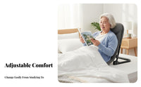 Multi-Functional Adjustable Bed Chair Thick Padding Adjustable Floor Lounger Ergonomic Design Lazy Sofa No Assembly Required for Students, Elderly, Dorm Room, Bedroom, Reading, Meditation