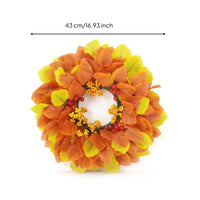 Fall Wreath with Berries Layered Fall Wreath Artificial for Thanksgiving