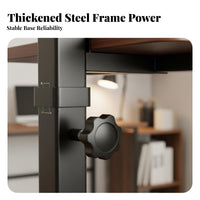 Movable with Wheels C-Shaped Overbed Desk Tilting Tabletop Height-Adjustable C-Table Tiltable Top Laptop Stand Rounded Corners for Telecommuting Workers, Students, Apartment Dwellers, Home from Slidingice, Bedroom, Study Room