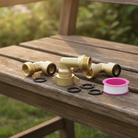 4 Pieces 90-Degree Hose Elbow Connector Threaded Garden Hose Elbow Connector Hardware Heavy-Duty Corrosion-Resistant