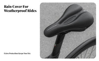 Padded Mountain Bike Seat Cover Non-Slip Padded Cycle Seat Cover Memory Foam