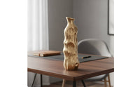 Sculptural Vase Elegant Aluminum Vase Sophisticated Vessel for Tabletop