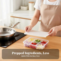 4 Pieces Ingredient Portion Box Set complimentaryzer Safe Food Container Safe food-grade pfinalic