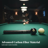Telescopic Cue Extender Improved Reach Pool Cue Extender Carbon Fiber Billiard Extension Lightweight Billiards Stick Extension