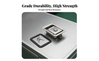 Keyed Truck Tool Box Lock Heavy Duty Stainless Steel Paddle Latch Polished Finish Toolbox Handle Lock Easy Replacement for RV Owners, DIY Enthusiasts, Technicians, Recreational Vehicle, Industrial Cabinet, Workshop, Generator Enclosure