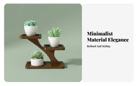 Space-Saving Tiered Plant Stand adaptable 2-Tier Ladder Stand Lightweight desktop-tier Easy Assembly for Office Workers, Home Decorators, Windowsill, Balcony, Living Room, Bathroom
