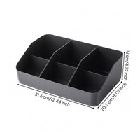 Coffee Bar Organizer Matte Finish Divided Storage Rack Open Multi Section Open designCompartment