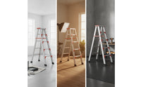 Step Ladder Ladder Aluminum Double-Sided Ladder Non-Slip for Homeowners, Photographers, Home Maintenance, Indoor Work, Photography Studio
