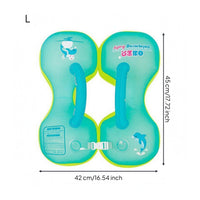 Secure Buckle Underarm Support Buoy Dolphin Print Inflatable Swim Buoy Float Cushioned Inflatable Baby Swim Float PVC-Like for Infants, Toddlers