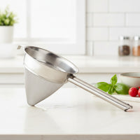 Conical Mesh Strainer Stainless Steel Conical Strainer Sieve Heavy Duty Kitchen Tool Sturdy for Chefs, Home Cooking