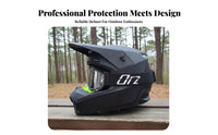 Downhill Mountain Bike Helmet DOT Certified Downhill Bike Helmet Removable Visor Guarding Gear for Teens, Kids, Rough Terrain Riding