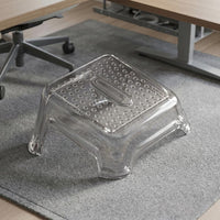 Under-Desk Footrest Textured Under Desk Footrest Ergonomic Foot Rest Rectangular Home Office Support Rounded Corners