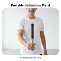 Improves Hitting Speed Badminton Power Coach Portable Design Badminton Swing Coach Stainless Steel Core for Young Players, Women, Home