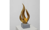 Flame Sculpture Modern Tabletop Ornament Contemporary Flame Statue for Interior Designers, Cabinet