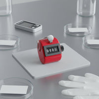 Mechanical Hand Tally Counter Easy One-Handed Use 4-Digit Mechanical Counter Quick Reset Knob Counting Device
