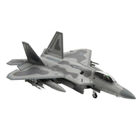 1:72 Scale F-22 Predator Model Display-Ready Fighter Jet Model with Stand Finished Pre-Colored for Collectors