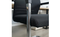 Support Ergonomic Mesh Office Chair High-Density Sponge Cushion Swivel Computer Chair Easy to Assemble Reclining Function for Conference Room