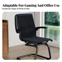 Cantilever Game Chair C-Shaped Base Indoor Seating 360-Degree Swivel for Bedroom