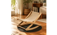 Cat Lounger with Wooden Frame Cat Lounger Contemporary Pet Bed for Home