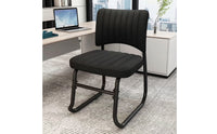 Sled Base Chair Dark Chair with Sled Base Stationary Furniture for Students, Meeting Room, Home Office