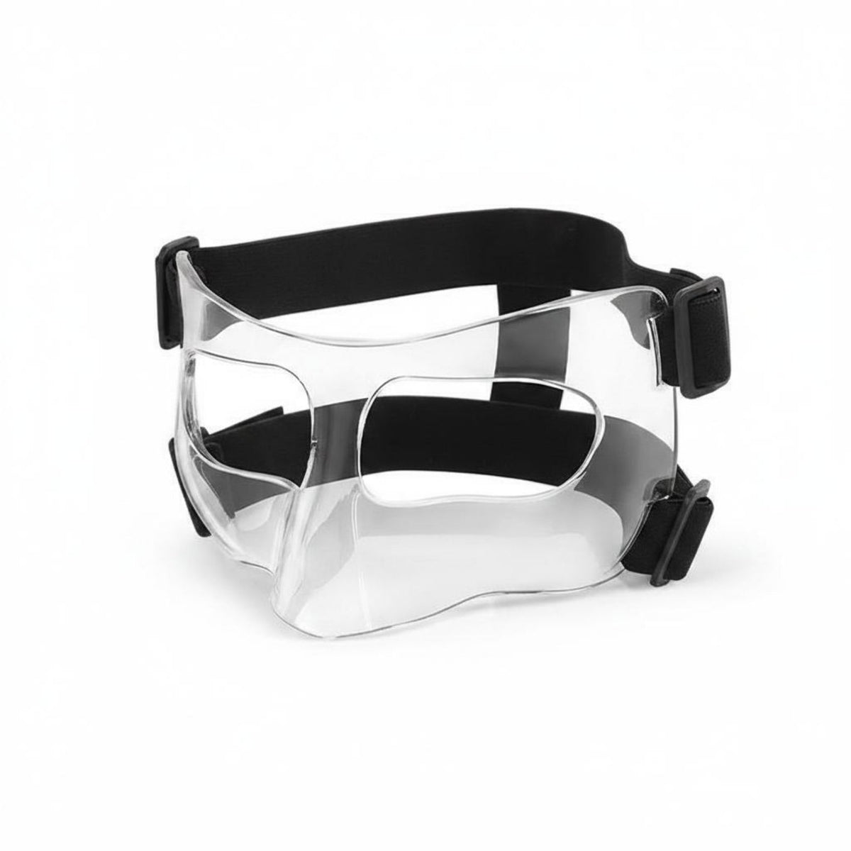 Adjustable Strap Basketball Face Mask Long-Lasting Clear Collision Mask Lightweight for Volleyball