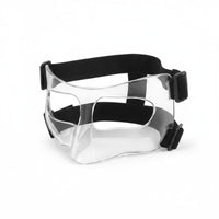 Adjustable Strap Basketball Face Mask Long-Lasting Clear Collision Mask Lightweight for Volleyball
