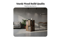 Space-Saving Design 360 revolving book shelf flexible Use Revolving Book Tower Large Capacity book shelf Stable Base for Children, Students, Parents, Living Room, Playroom, Bedroom, Corner