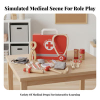 Realistic Simulation Pretend Play Medical Set Educational Fun Toy Doctor Tools Great Gift Kids Medical Kit Materials for Children 3+, Preschoolers, Preschool, Kindergarten, Playroom, Playdates