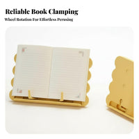 Foldable Design Adjustable Reading Stand Multi-Angle Adjustment Adjustable Document Holder Multifunctional Study Accessory Space-Saving for Book Lovers, Professionals, Desk, School, Bedroom, Office