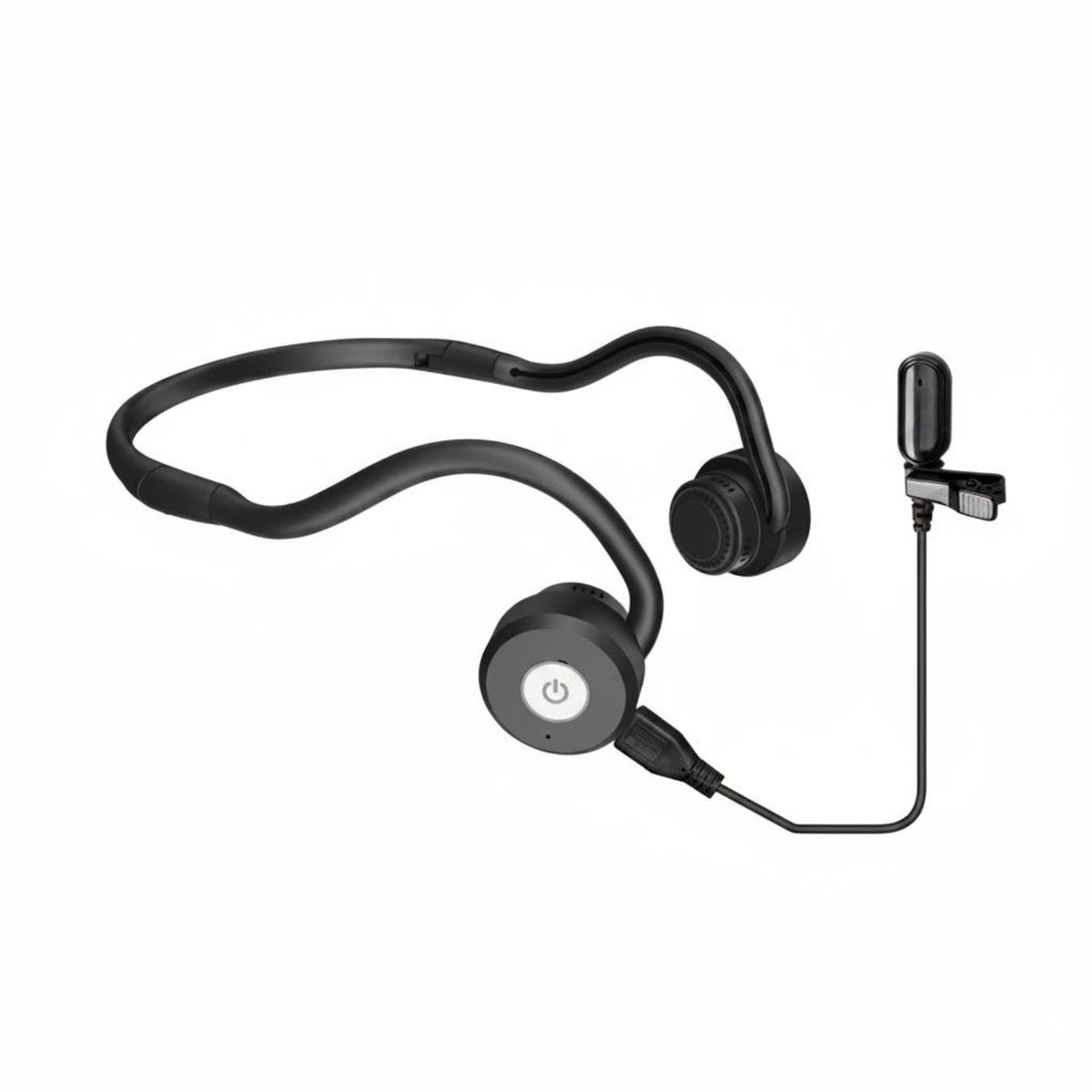 Portable Wired Hearing Aid Earphone ENC Noise Reduction Foldable Assistive Headset Ambient Sound Awareness for Seniors, Noisy Places